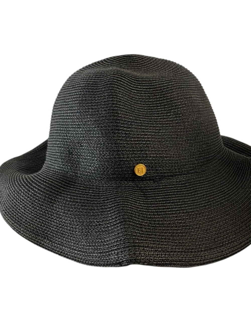 Eric Javits Squishee Packable Wide Brim Sun Hut Charcoal UPF 50+ - Picture 2 of 7